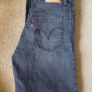 Levi's Black Ankle Cropped Jeans Contemporary Fit